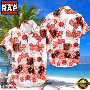 NFL Cleveland Browns Aloha Paradise Hawaiian Shirt
