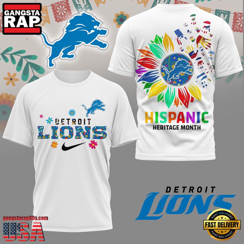 NFL Detroit Lions Hispanic Heritage Month Unisex T-Shirt NFL Detroit Lions Hispanic Heritage Month Unisex T-Shirt