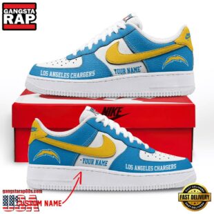 NFL Los Angeles Charger Limited Edition Personalized Air Force 1 Shoes Sneaker