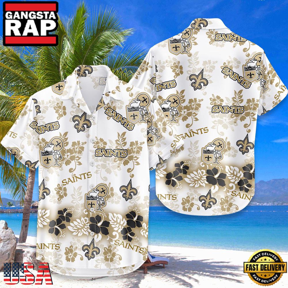 NFL New Orleans Saints New Design Hot Summer Hawaiian Shirt NFL New Orleans Saints New Design Hot Summer Hawaiian Shirt