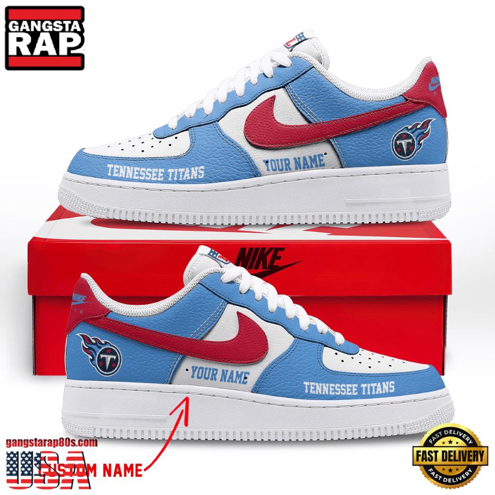 NFL Tennessee Titans New Design Custom Air Force 1 Running Sneakers Shoes NFL Tennessee Titans New Design Custom Air Force 1 Running Sneakers Shoes
