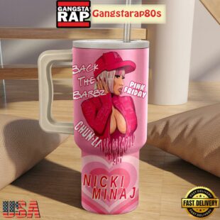 Nicki Minaj Back The Barbz Fan Tumbler Cup 40oz