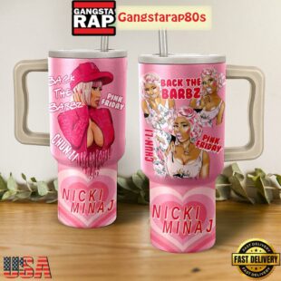 Nicki Minaj Back The Barbz Fan Tumbler Cup 40oz