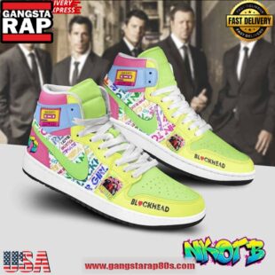NKOTB Blockhead Limited Edition Air Jordan 1 Running Sneakers
