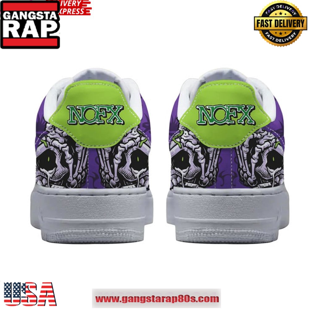 NOFX Band Limited Edition Air Force 1 Sneakers Shoes NOFX Band Limited Edition Air Force 1 Sneakers Shoes