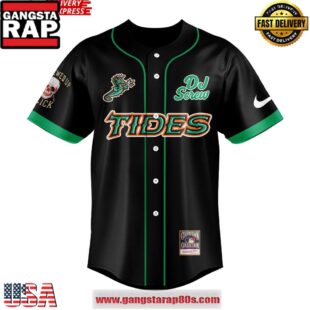 Norfolk Tides DJ Screw Special Baseball Jersey Shirt