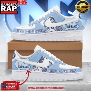 North Carolina Tar Heels Custom Nike Air Force 1 Running Sneakers Shoes