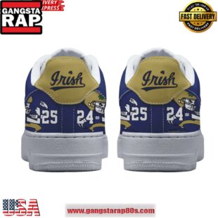 Notre Dame Fighting Irish College Football Playoff 2024-25 Air Force 1 Shoes Running Sneakers