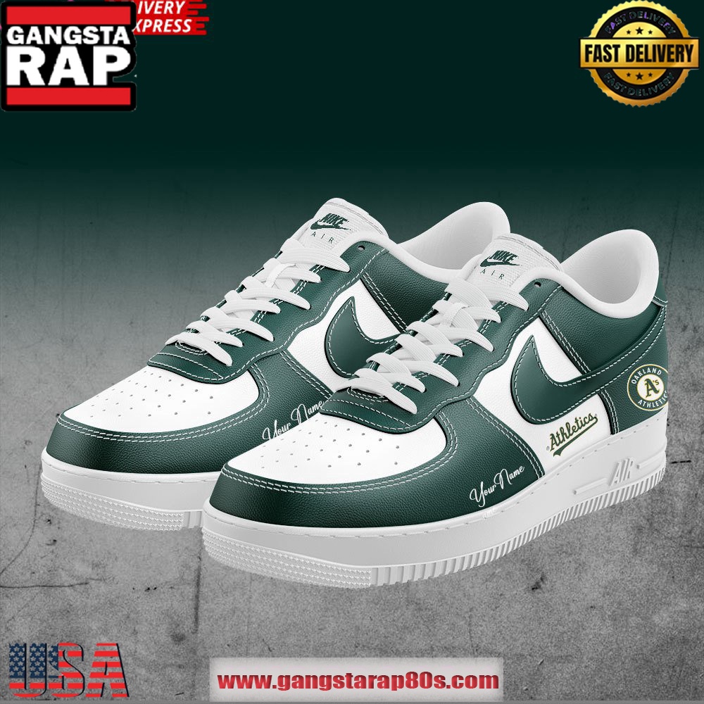 Oakland Athletics Baseball Custom Air Force 1 Running Sneakers Shoes Oakland Athletics Baseball Custom Air Force 1 Running Sneakers Shoes