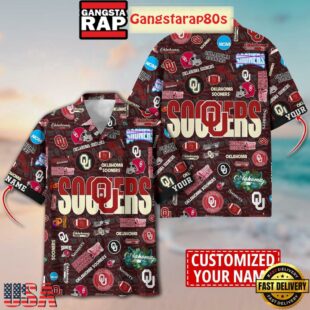 Oklahoma Sooners Solgan Boomer Sooner True Fan Spirit Custom Name Aloha Hawaiian Shirt