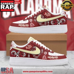 Oklahoma Sooners Spirit Limited Edition Nike Air Force 1 Running Sneakers Shoes