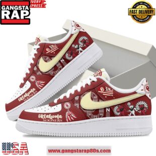 Oklahoma Sooners Spirit Limited Edition Nike Air Force 1 Running Sneakers Shoes