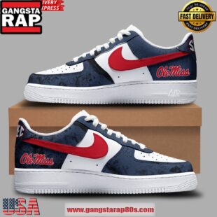 Ole Miss Rebels Real Tree Wave 2025 Air Force 1 Running Sneakers Shoes