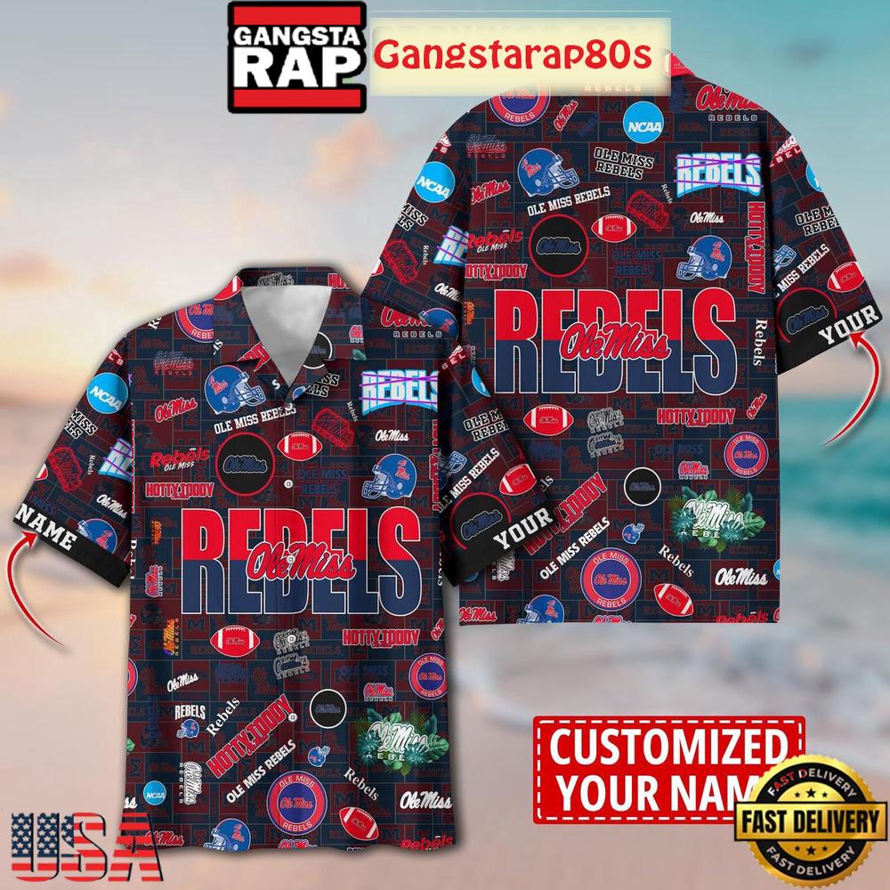 Ole Miss Rebels Solgan Hotty Toddy True Fan Spirit Custom Name Aloha Hawaiian Shirt Ole Miss Rebels Solgan Hotty Toddy True Fan Spirit Custom Name Aloha Hawaiian Shirt