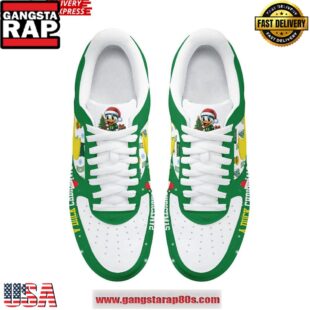 Oregon Ducks Christmas Limited Edition Air Force 1 Running Sneakers Shoes