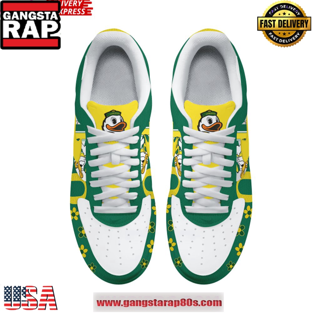 Oregon Ducks x Donald Duck Limited Edition Air Force 1 Sneakers Shoes Oregon Ducks x Donald Duck Limited Edition Air Force 1 Sneakers Shoes