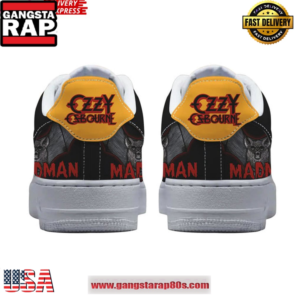 Ozzy Osbourne Madman Limited Edition Air Force 1 Running Sneakers Ozzy Osbourne Madman Limited Edition Air Force 1 Running Sneakers