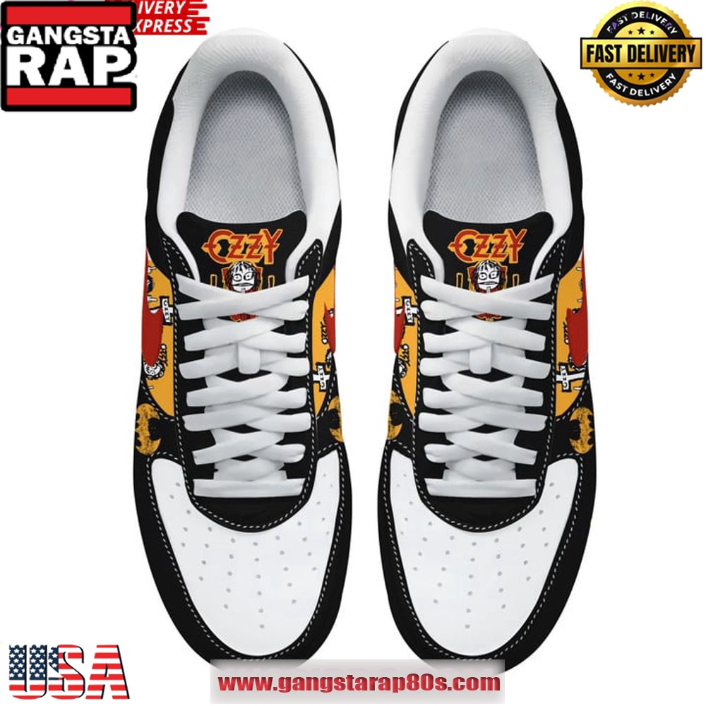 Ozzy Osbourne Madman Limited Edition Air Force 1 Running Sneakers Ozzy Osbourne Madman Limited Edition Air Force 1 Running Sneakers