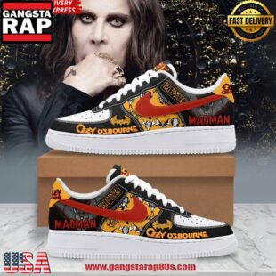 Ozzy Osbourne Madman Limited Edition Air Force 1 Running Sneakers