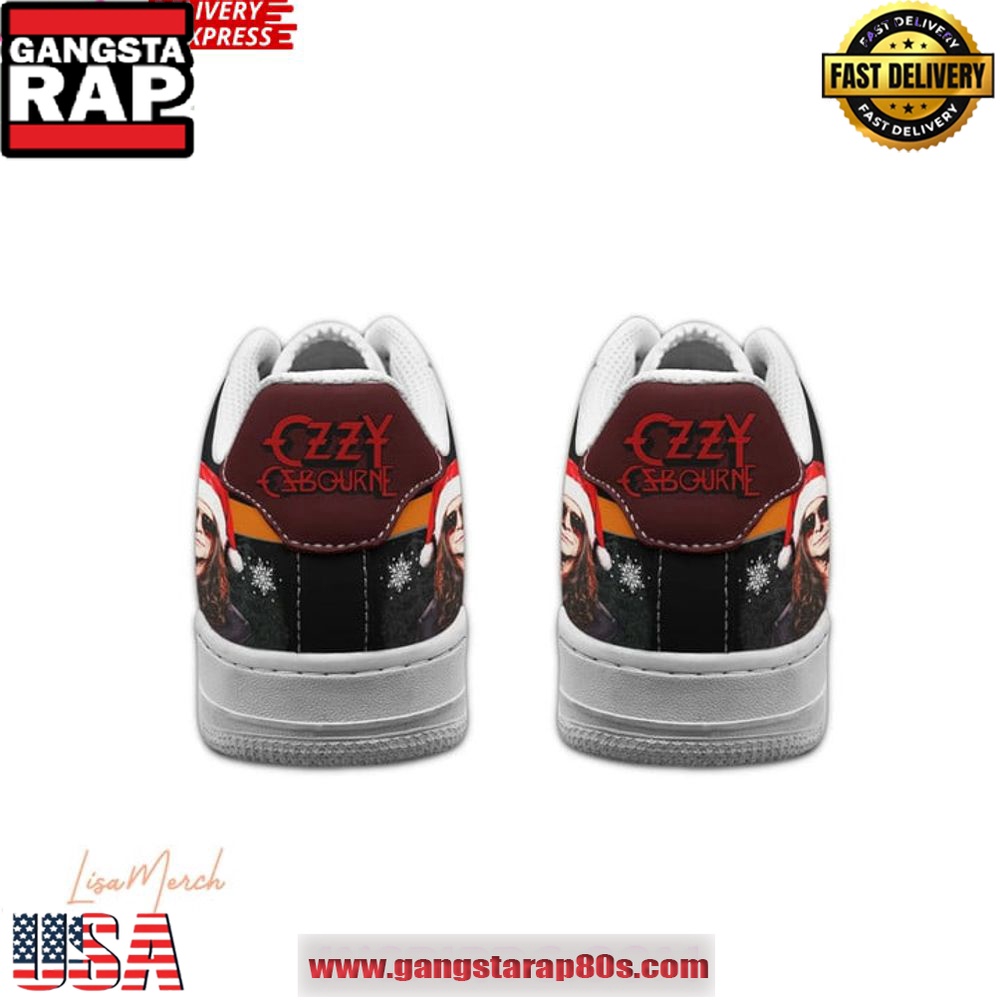 Ozzy Osbourne Merry Christmas Limited Edition Air Force 1 Running Sneakers Shoes Ozzy Osbourne Merry Christmas Limited Edition Air Force 1 Running Sneakers Shoes