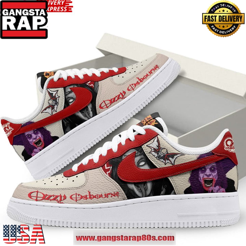 Ozzy Osbourne Vampires Limited Edition Air Force 1 Running Sneakers Ozzy Osbourne Vampires Limited Edition Air Force 1 Running Sneakers