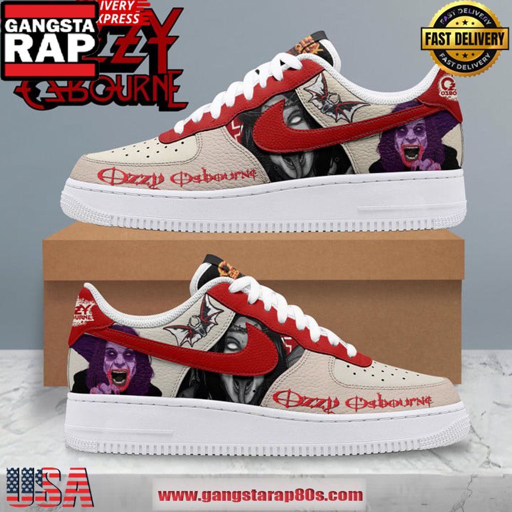 Ozzy Osbourne Vampires Limited Edition Air Force 1 Running Sneakers Ozzy Osbourne Vampires Limited Edition Air Force 1 Running Sneakers