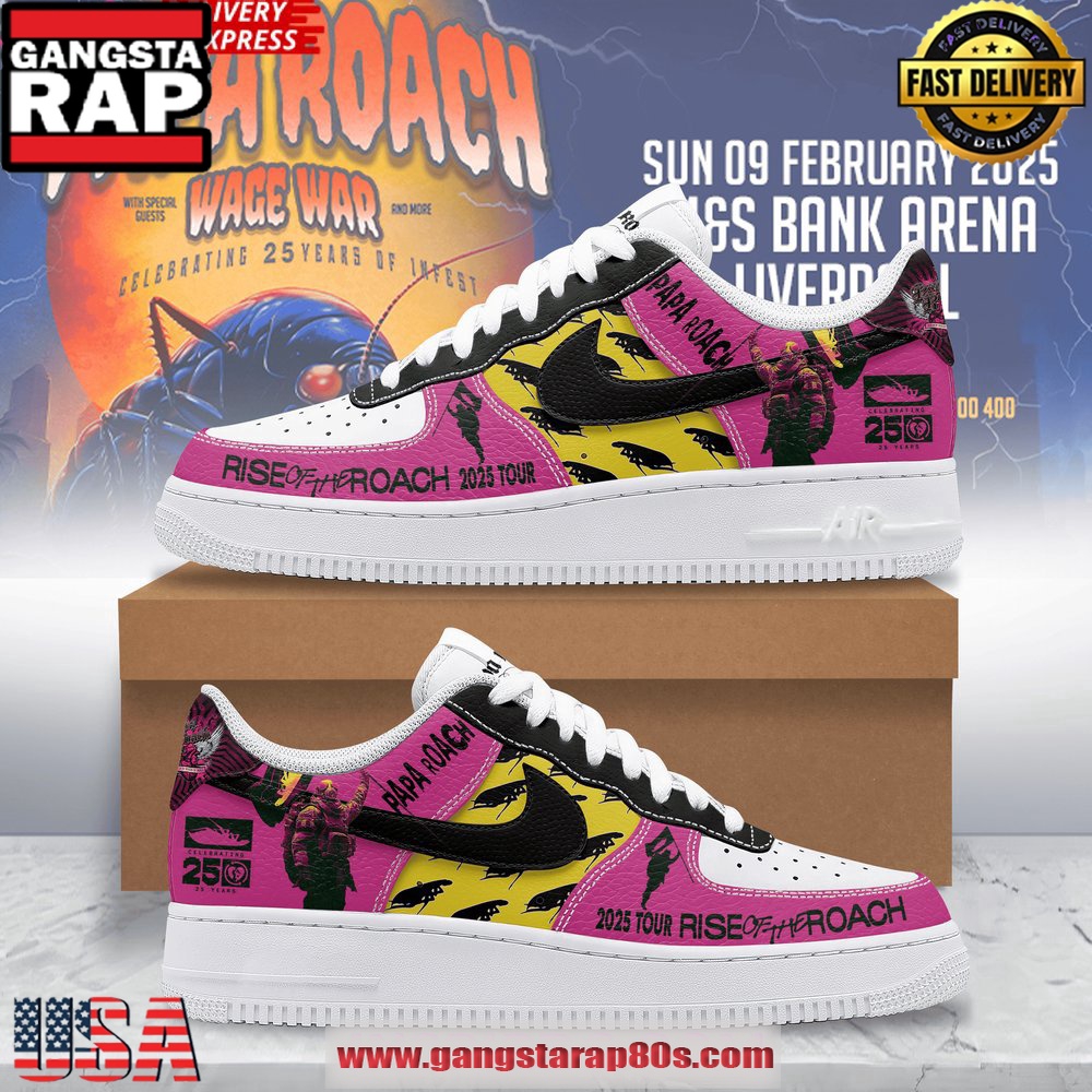 Papa Roach Celebrating 25 Years Air Force 1 Running Sneakers Shoes Papa Roach Celebrating 25 Years Air Force 1 Running Sneakers Shoes