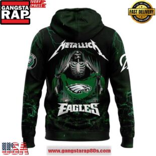 Philadelphia Eagles x Metallica M72 Word Tour 2025 Limited Unisex Hoodie