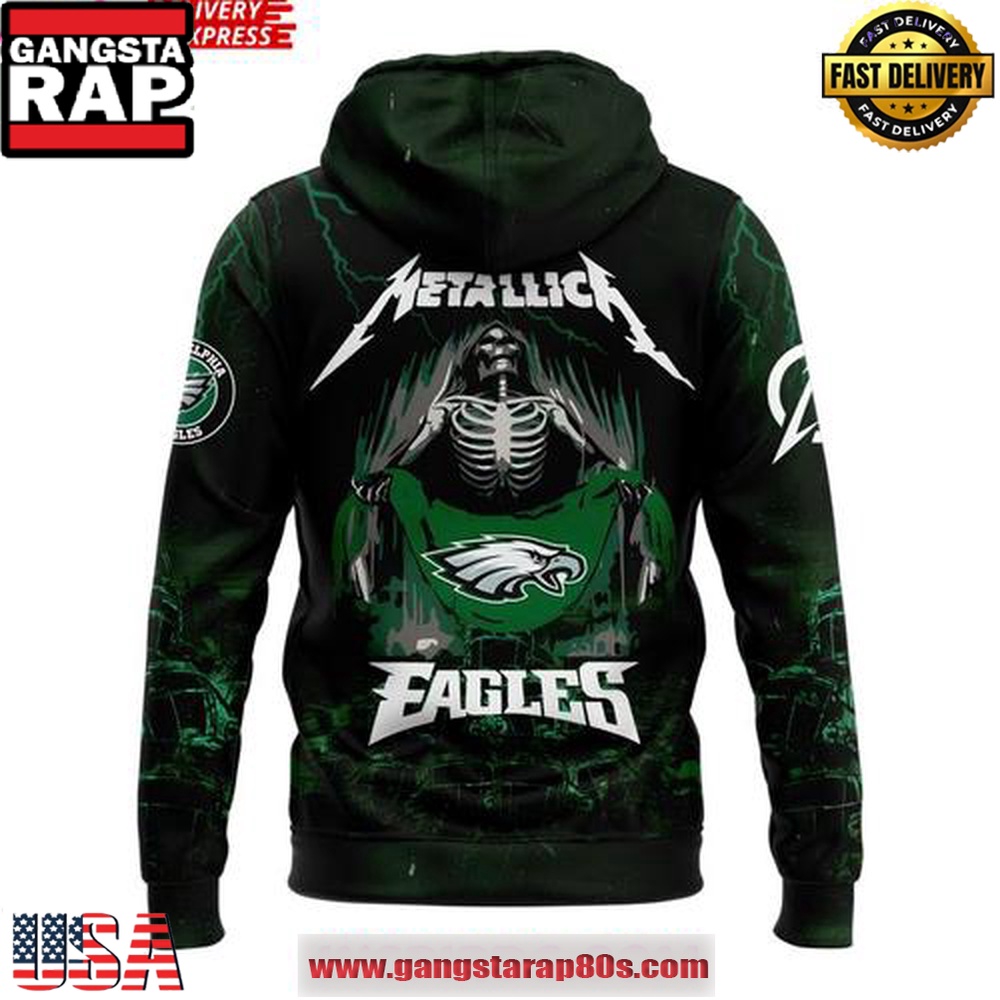 Philadelphia Eagles x Metallica M72 Word Tour 2025 Limited Unisex Hoodie Philadelphia Eagles x Metallica M72 Word Tour 2025 Limited Unisex Hoodie