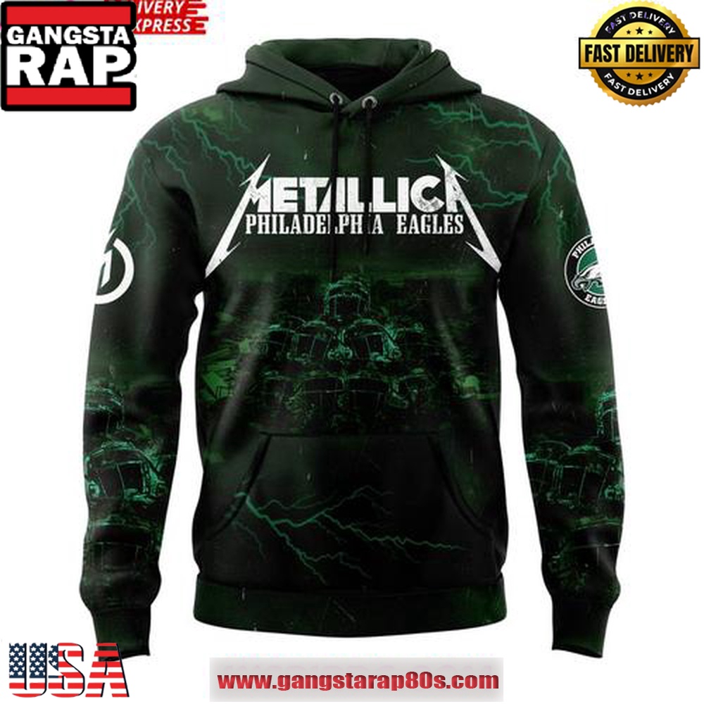 Philadelphia Eagles x Metallica M72 Word Tour 2025 Limited Unisex Hoodie Philadelphia Eagles x Metallica M72 Word Tour 2025 Limited Unisex Hoodie