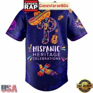Philadelphia Phillies Hispanic Heritage Celebrations 2025 Unique Design Baseball Jersey