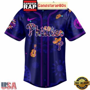 Philadelphia Phillies Hispanic Heritage Celebrations 2025 Unique Design Baseball Jersey