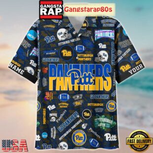 Pittsburgh Panthers Solgan Go Panthers True Fan Spirit Custom Name Aloha Hawaiian Shirt