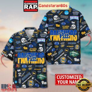 Pittsburgh Panthers Solgan Go Panthers True Fan Spirit Custom Name Aloha Hawaiian Shirt