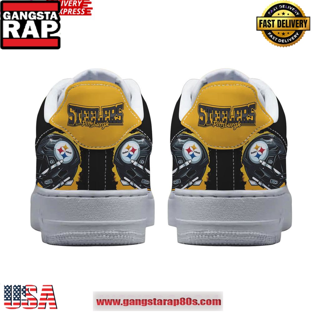 Pittsburgh Steelers Here We Go Special Air Force 1 Running Sneakers Shoes Pittsburgh Steelers Here We Go Special Air Force 1 Running Sneakers Shoes