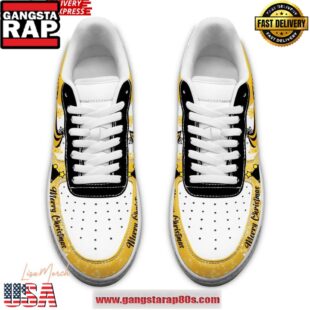 Pittsburgh Steelers Merry Christmas Limited Edition Air Force 1 Running Sneakers