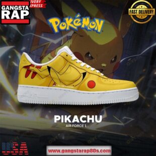 Pokémon Pikachu Special Nike Air Force 1 Running Sneakers Shoes