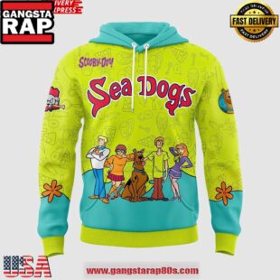 Portland Sea Dogs Scooby-Doo Day 2025 All Over Print Hoodie