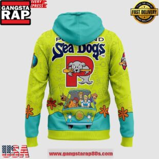 Portland Sea Dogs Scooby-Doo Day 2025 All Over Print Hoodie