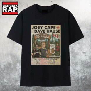 Poster Joel Cape Dave Hause Canada Tour 2025 T Shirt