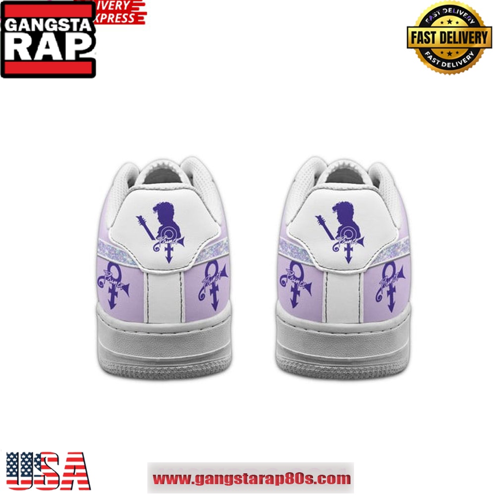 Prince Purple Rain Special Edition Air Force 1 Running Sneakers Shoes Prince Purple Rain Special Edition Air Force 1 Running Sneakers Shoes