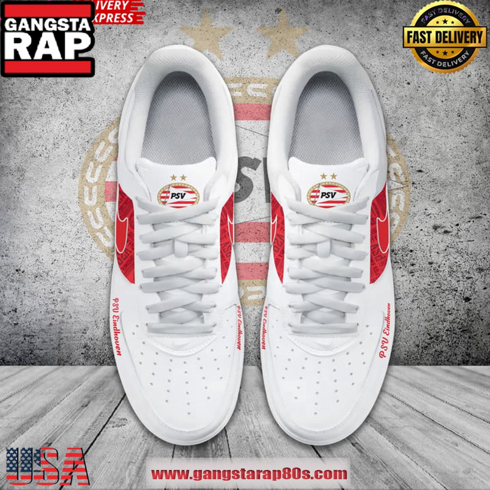 PSV Eindhoven Limited Edition Air Force 1 Running Sneakers Shoes PSV Eindhoven Limited Edition Air Force 1 Running Sneakers Shoes