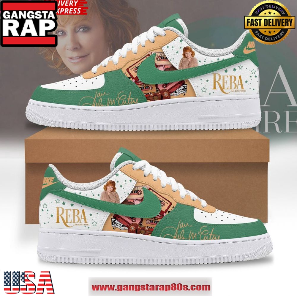 Reba McEntire Country Music Special Edition Air Force 1 Shoes Running Sneakers Reba McEntire Country Music Special Edition Air Force 1 Shoes Running Sneakers