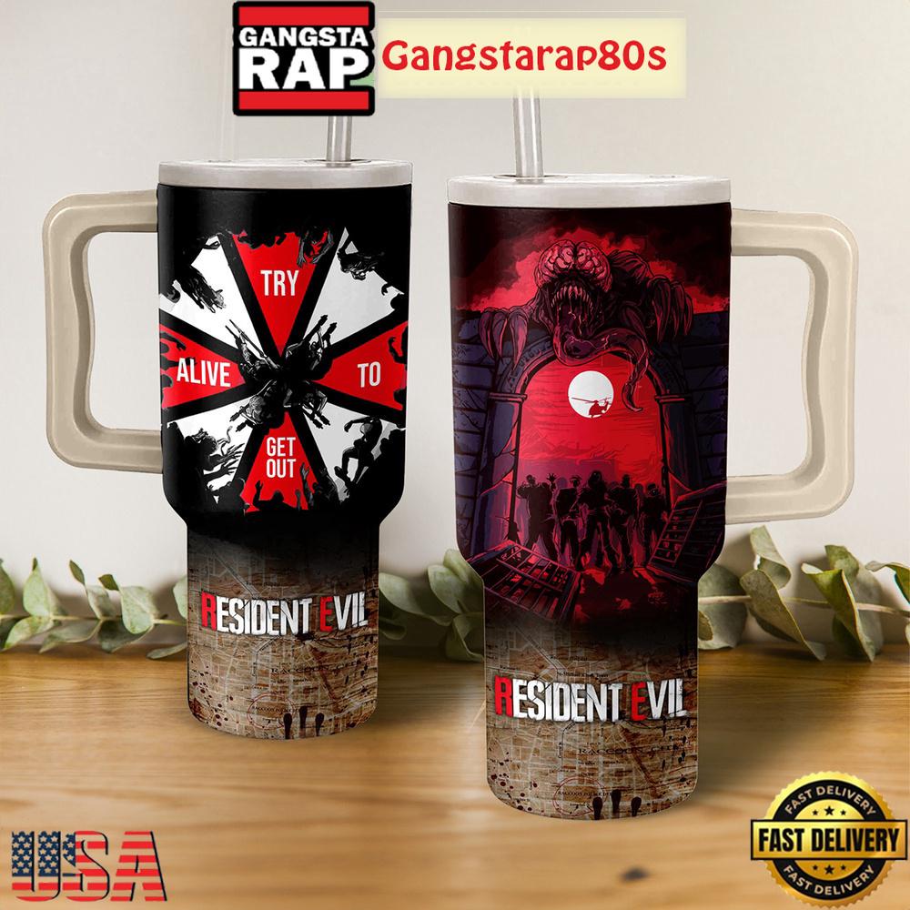 Resident Evil Saga Fan Tumbler Cup 40oz Resident Evil Saga Fan Tumbler Cup 40oz