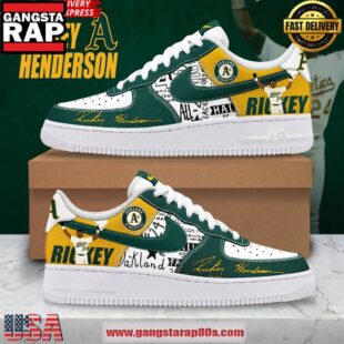 Rickey Henderson Limited Edition Air Force 1 Shoes Running Sneakers