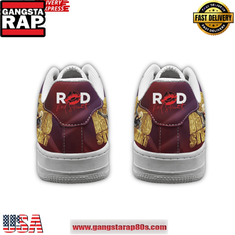 Rod Stewart One Last Time Limited Edition Air Force 1 Running Sneakers Shoes Rod Stewart One Last Time Limited Edition Air Force 1 Running Sneakers Shoes