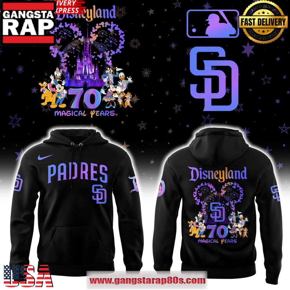 San Diego Padres Disneyland 70th Magical Years Special Unisex Hoodie San Diego Padres Disneyland 70th Magical Years Special Unisex Hoodie