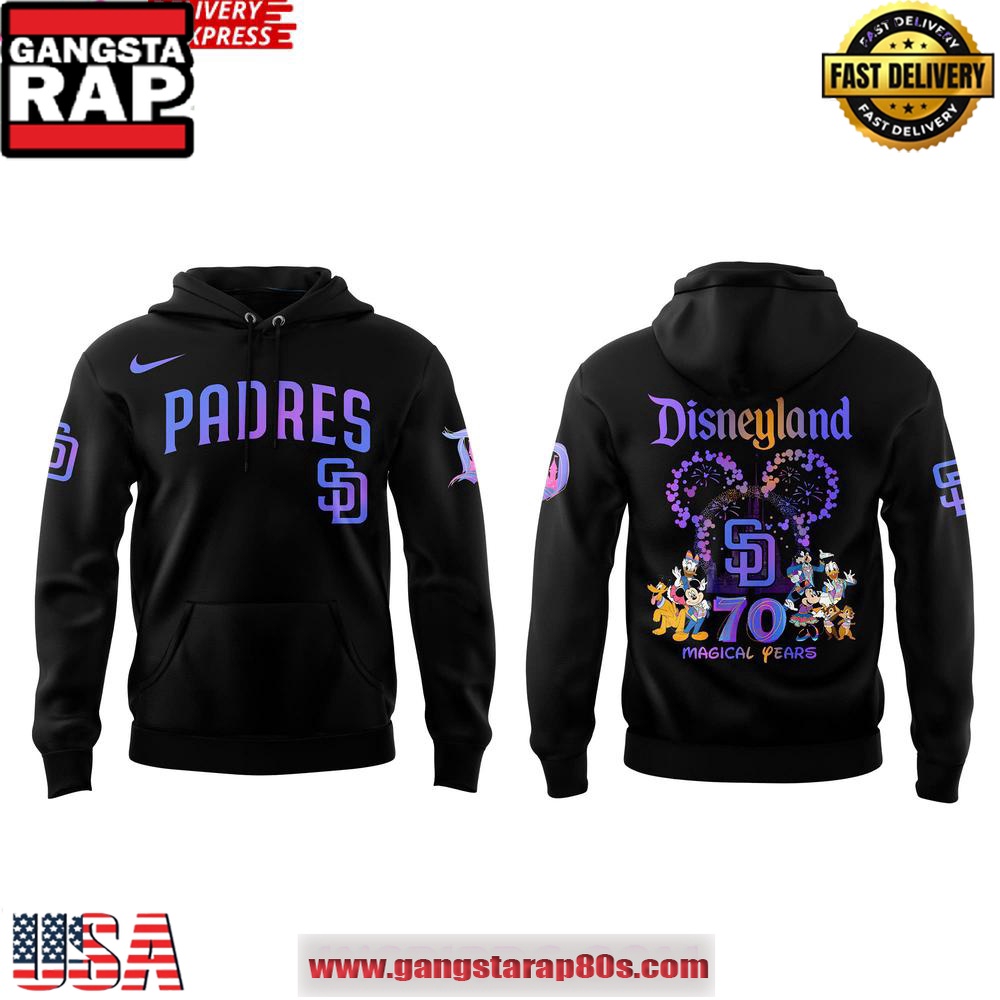 San Diego Padres Disneyland 70th Magical Years Special Unisex Hoodie San Diego Padres Disneyland 70th Magical Years Special Unisex Hoodie