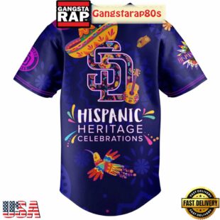 San Diego Padres Hispanic Heritage Celebrations 2025 Unique Design Baseball Jersey