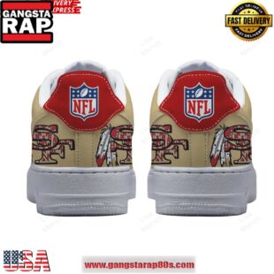 San Francisco 49ers Gotta Jet Air Force 1 Running Sneakers Shoes